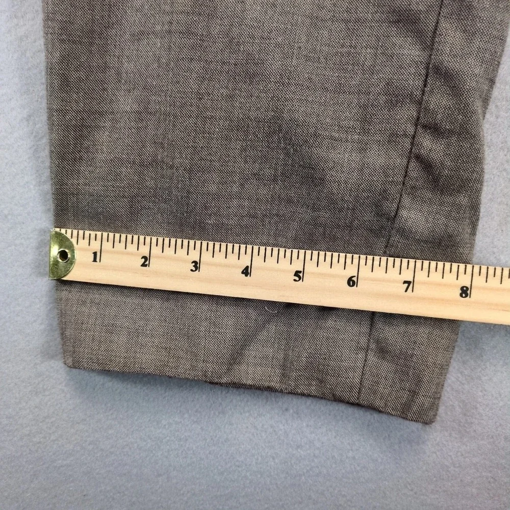 Banana Republic Tailored Slim Fit Wool Pants Men's 34x29 Taupe Gray Dress Slacks